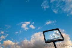Clouds in a mirror