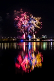 Display of Japanese fireworks