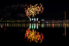 Display of Japanese fireworks