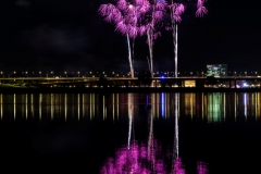 Display of Japanese fireworks