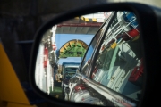 Car on a ferry, Orkney, GB