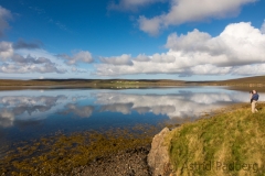 Landscape in mainland, Shetland Islands, GB