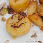 Home fries with piece of onion